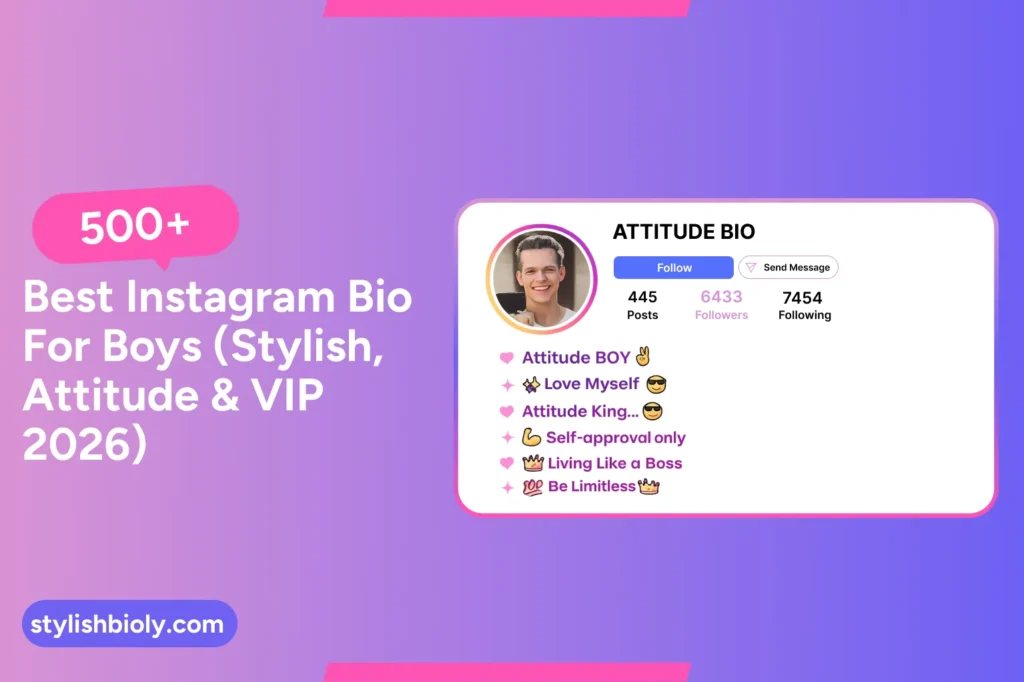 Instagram Bio for Boys