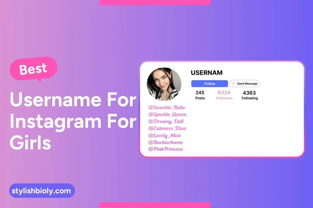 Best username for Instagram for girls