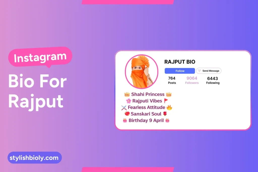 Instagram Bio For Rajput