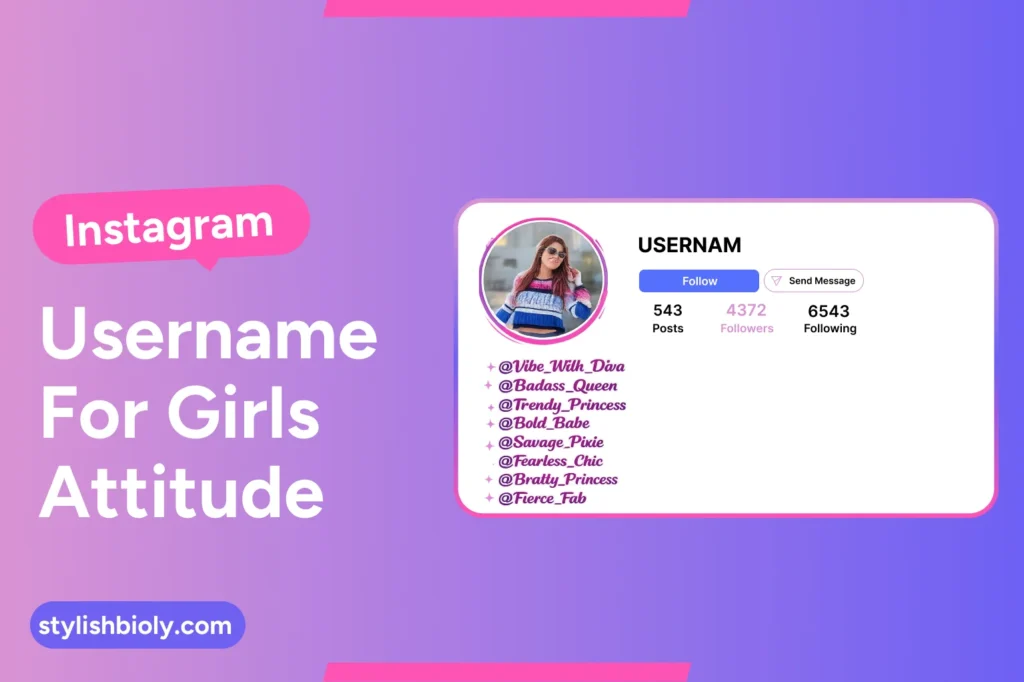 Instagram username for girls attitude