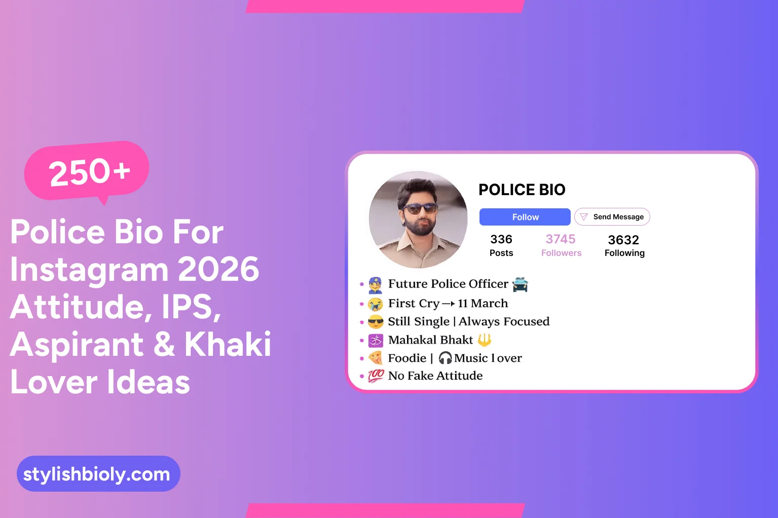 250+ Police Bio for Instagram