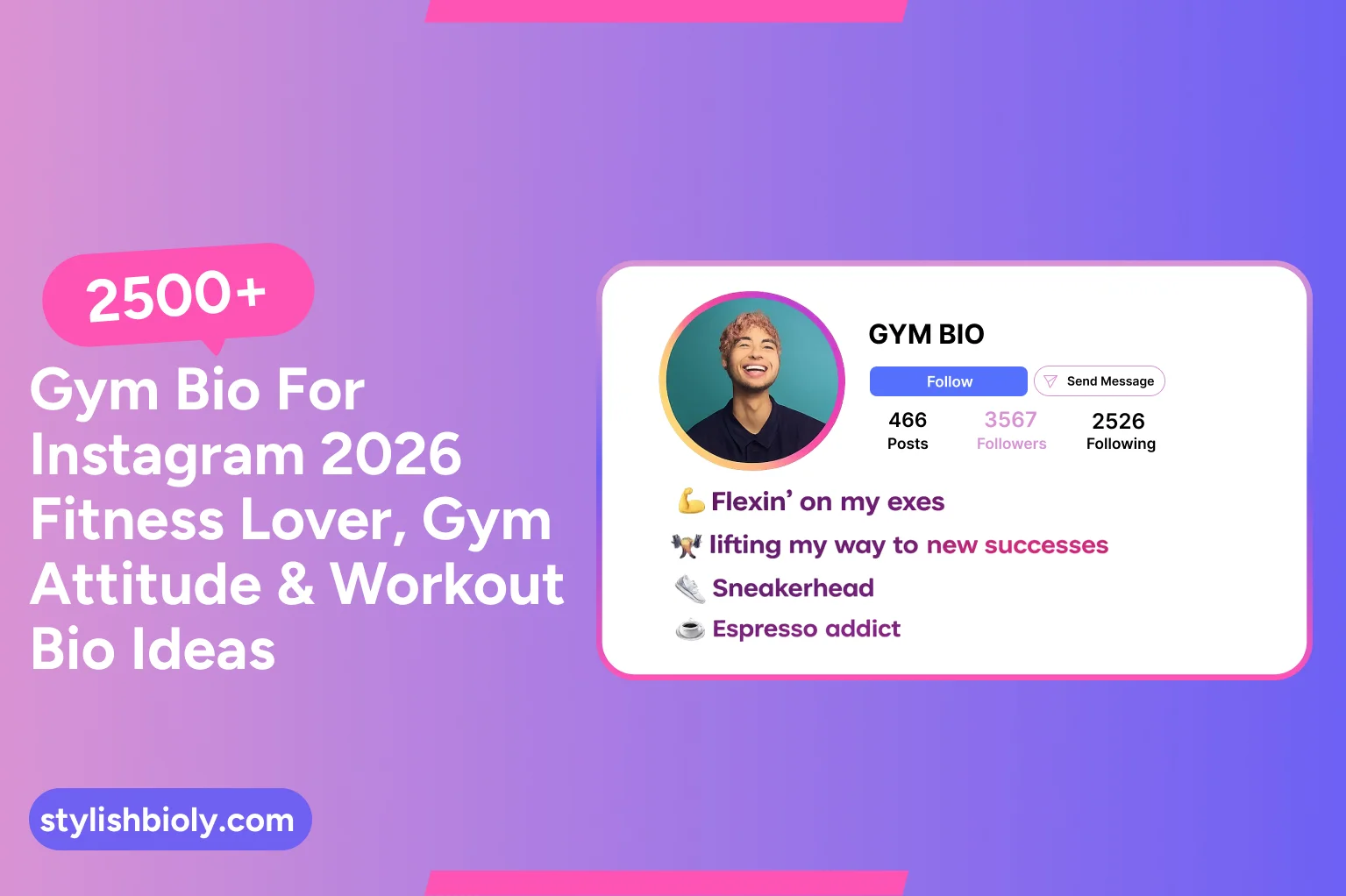 Gym Bio For Instagram