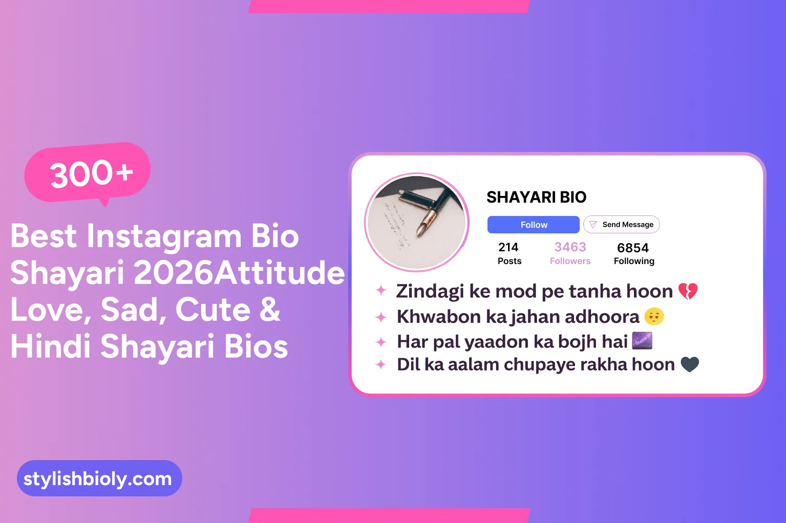 Best Instagram Bio Shayari