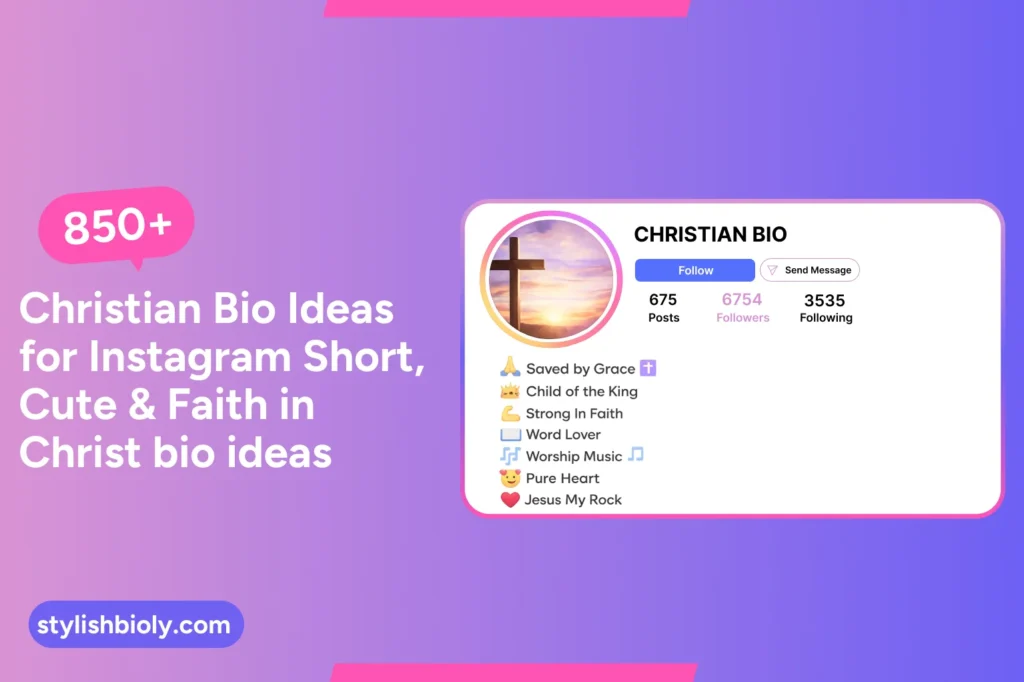 850+ Christian Bio Ideas for Instagram