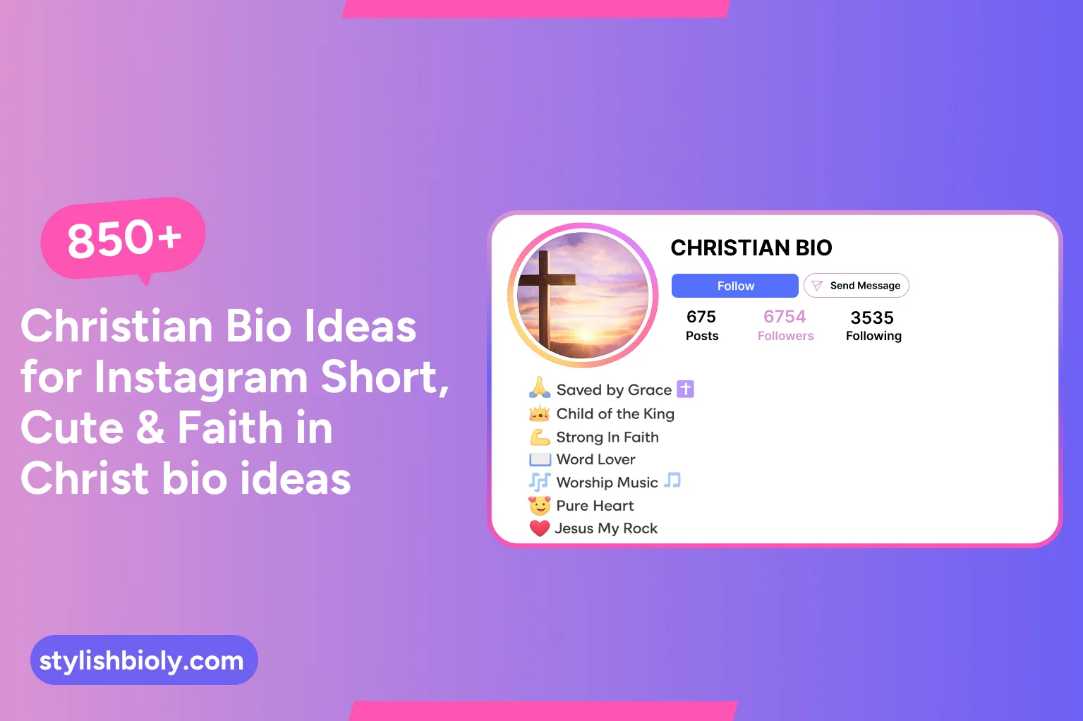 850+ Christian Bio Ideas for Instagram