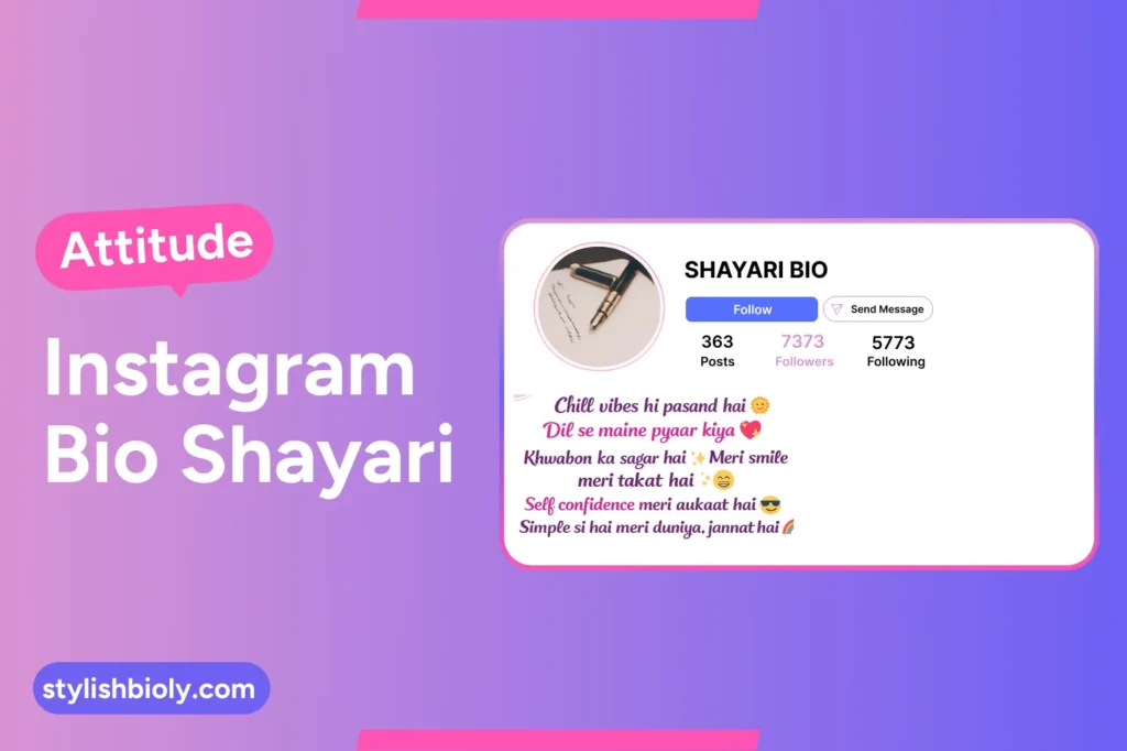Attitude Instagram Bio Shayari