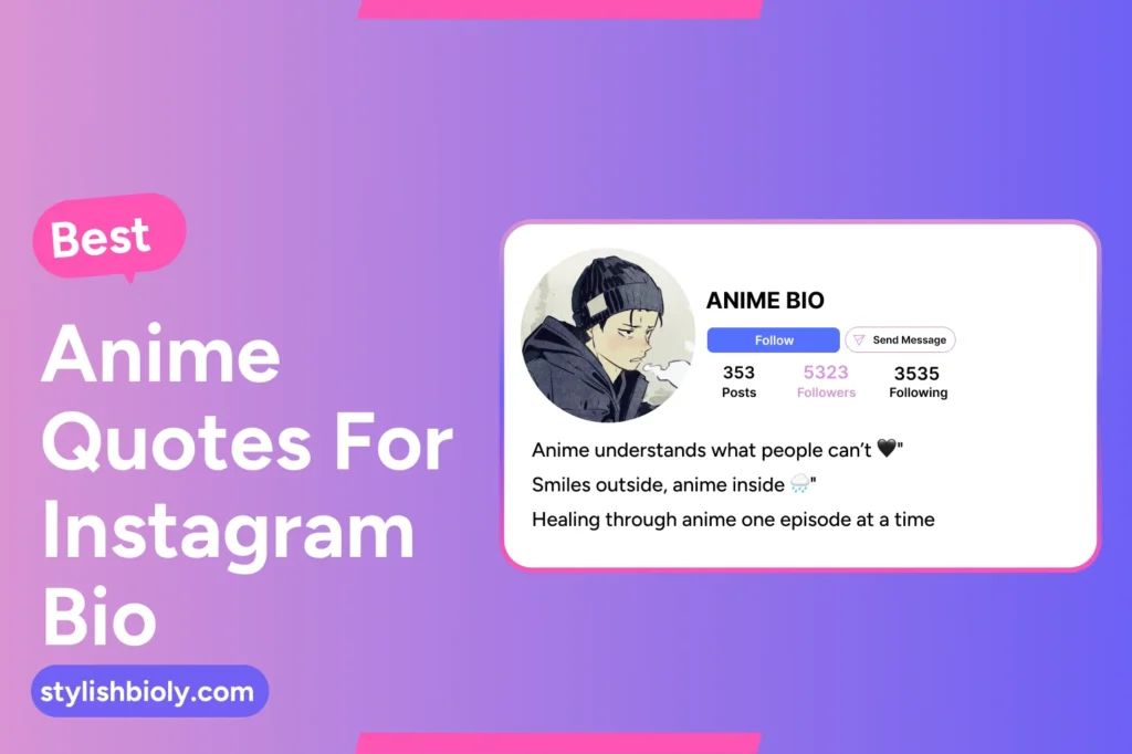 Best anime quotes for Instagram bio