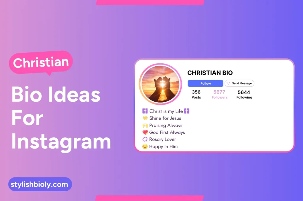 Christian Bio Ideas for Instagram