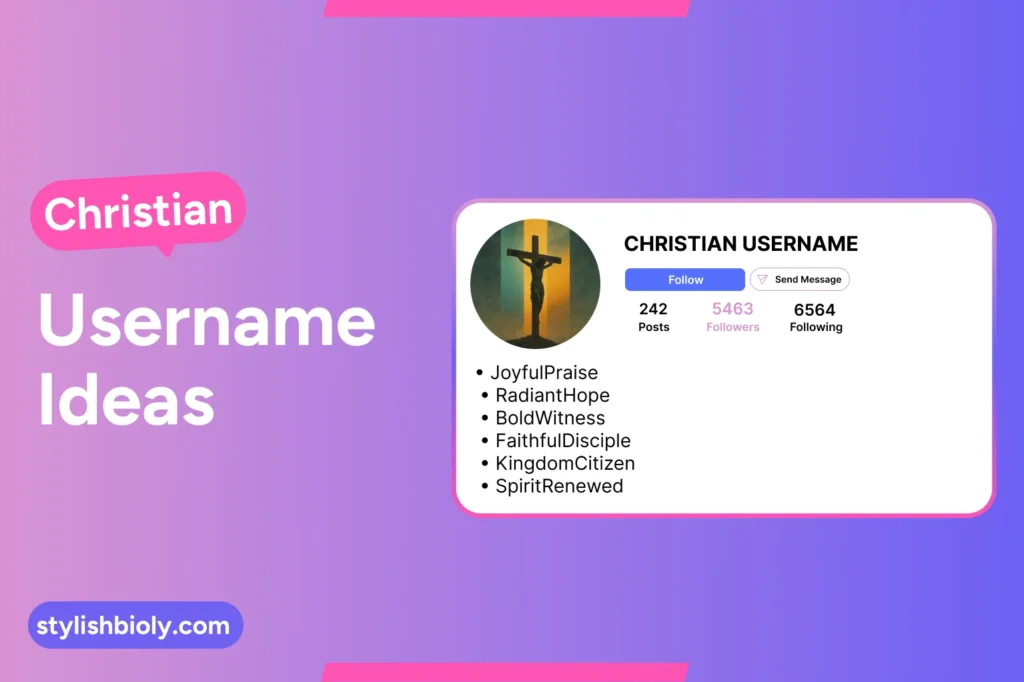 Christian Username Ideas
