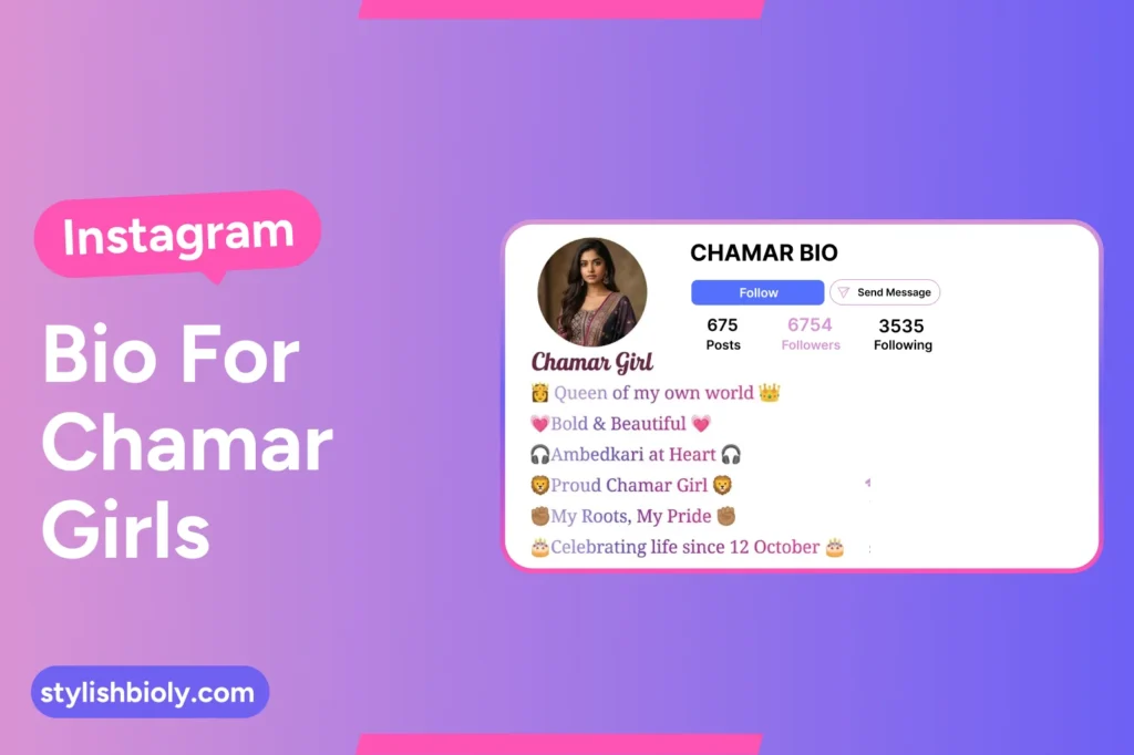 Instagram Bio For Chamar Girls