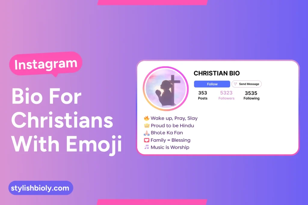 Instagram Bio For Christians With Emoji