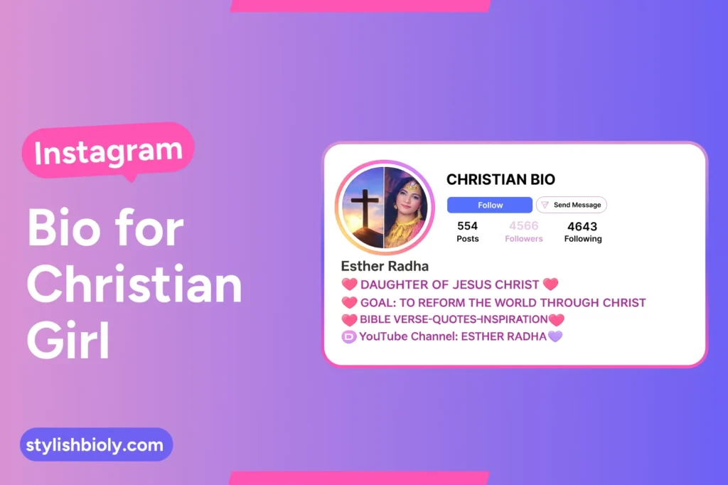 Instagram Bio for Christian Girl