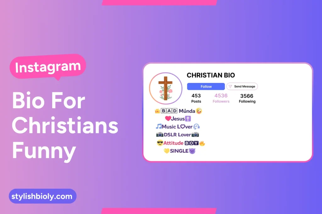 Instagram Bio for Christians Funny
