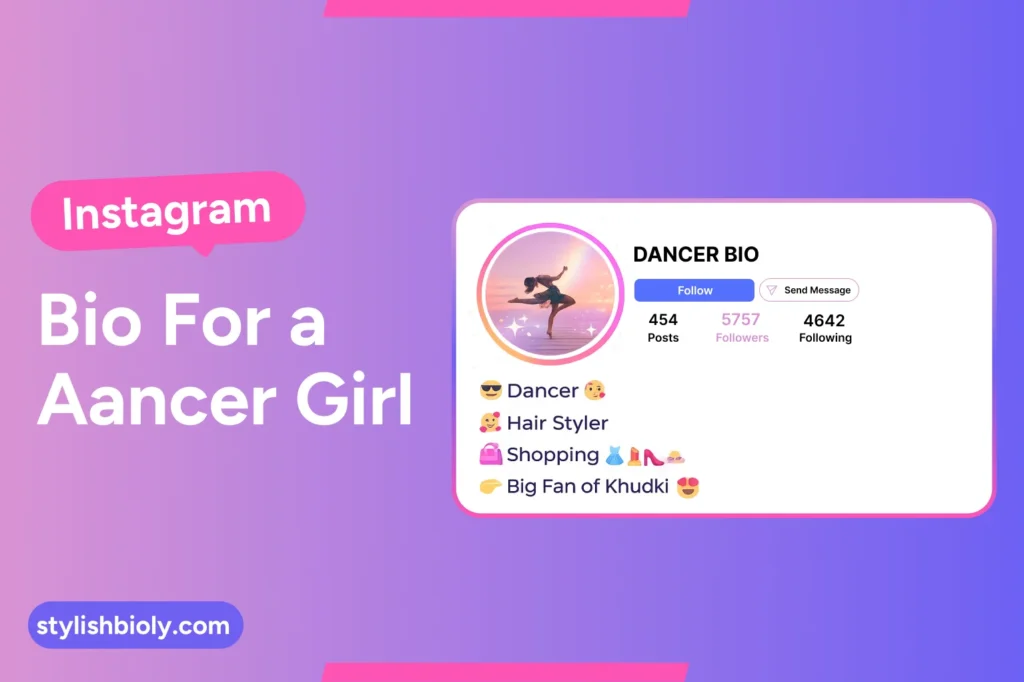 Bio for a dancer girl