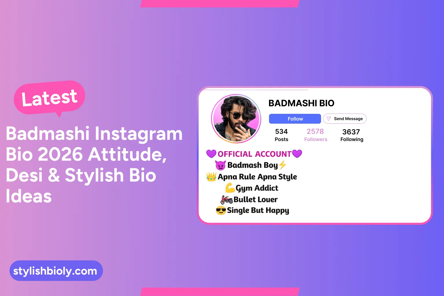 Latest Badmashi Instagram Bio