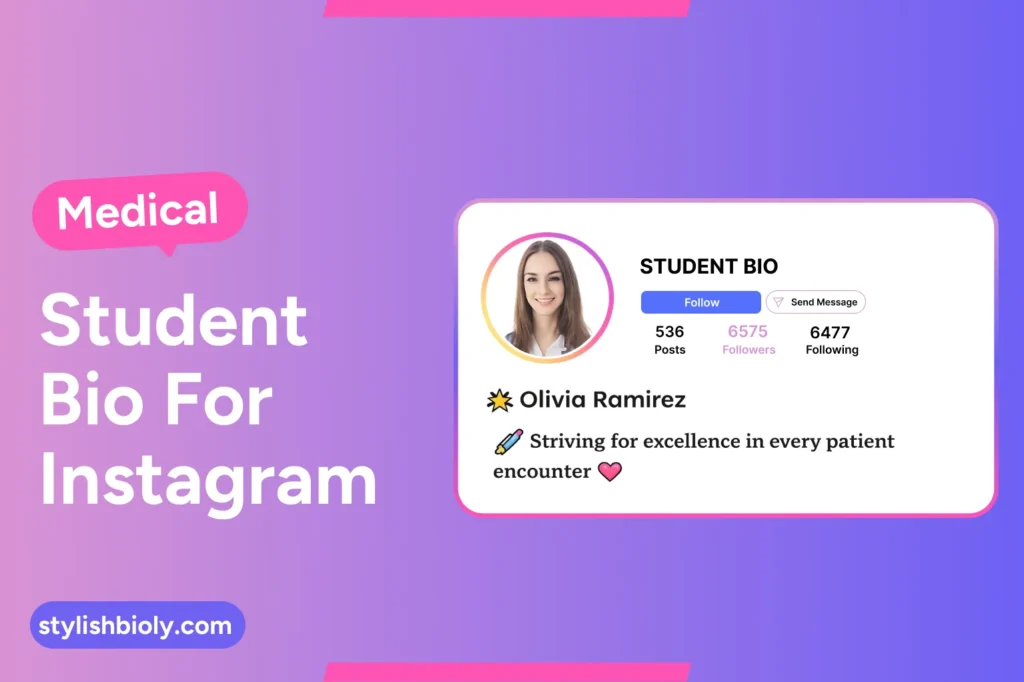 Medical student bio for instagram