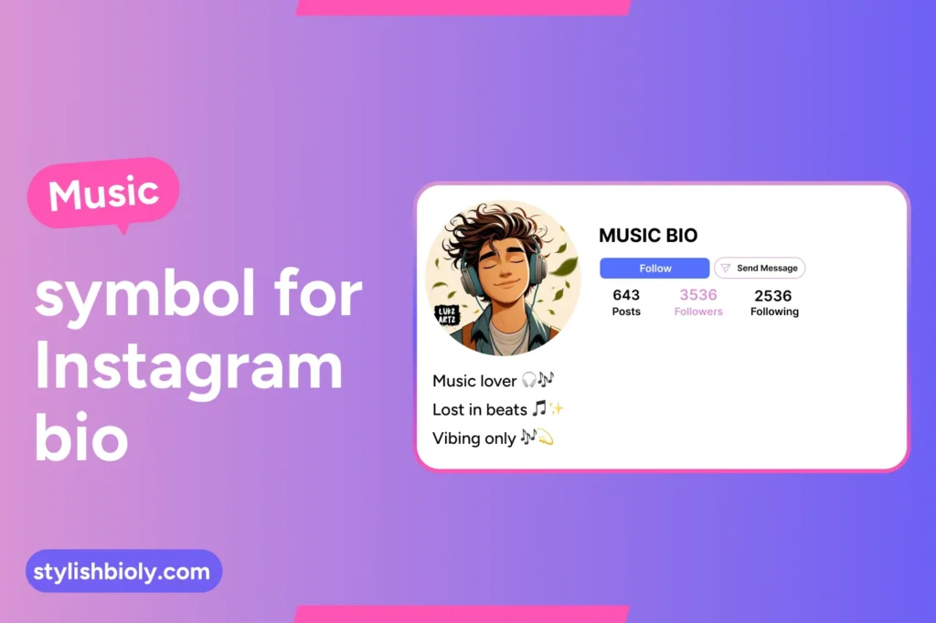 Music symbol for Instagram bio