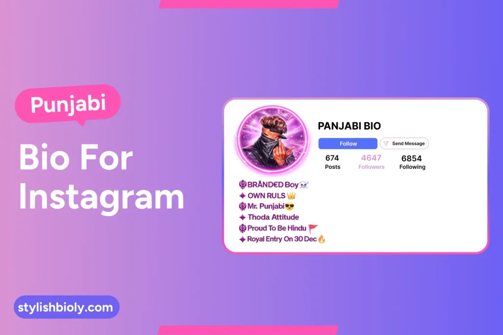 Punjabi bio for instagram
