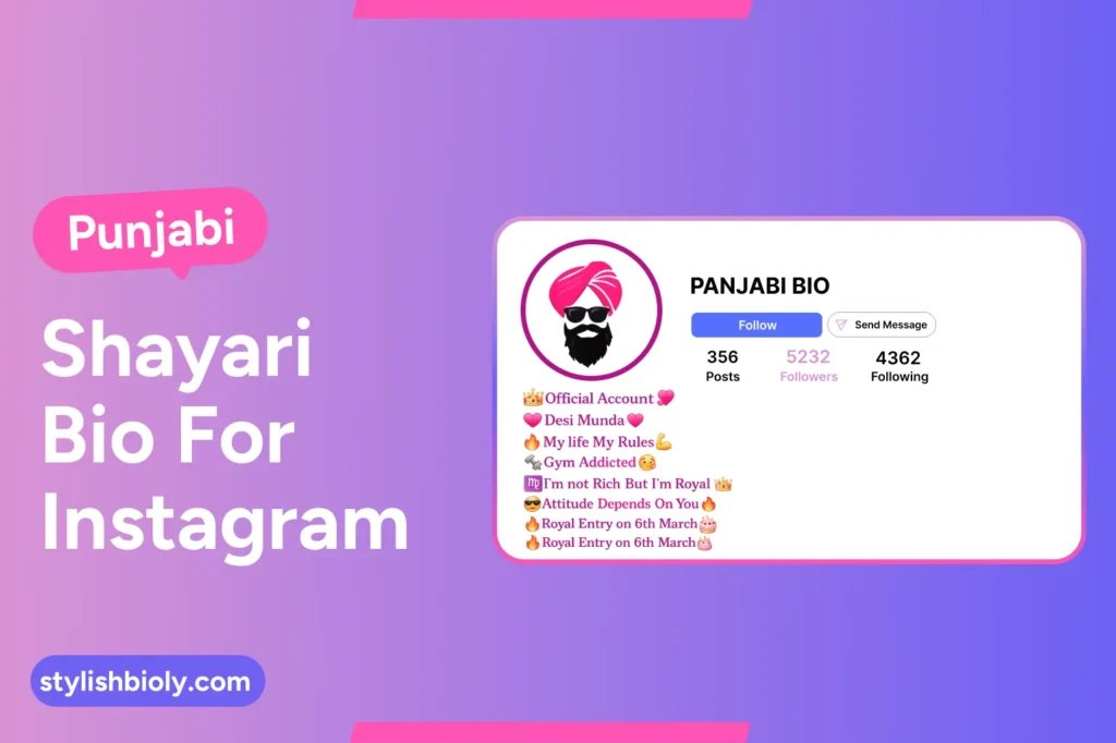 Punjabi shayari bio for instagram