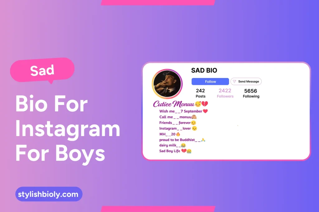 sad bio for instagram for boys