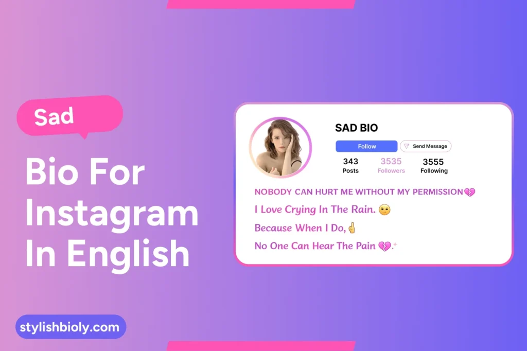 Sad bio for instagram in english