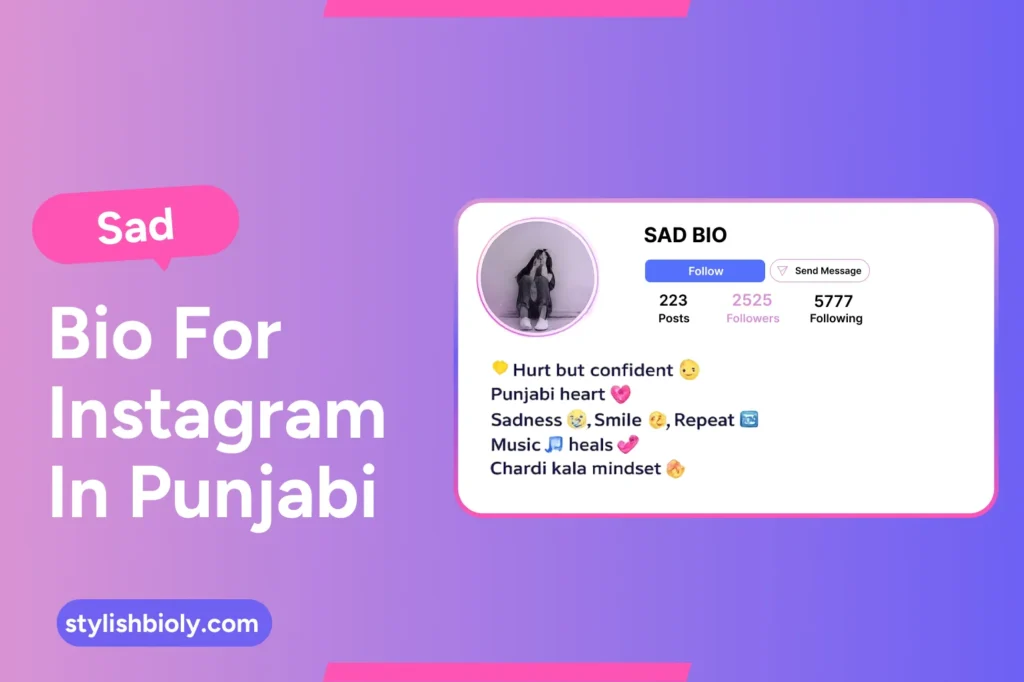 Sad bio for Instagram in Punjabi