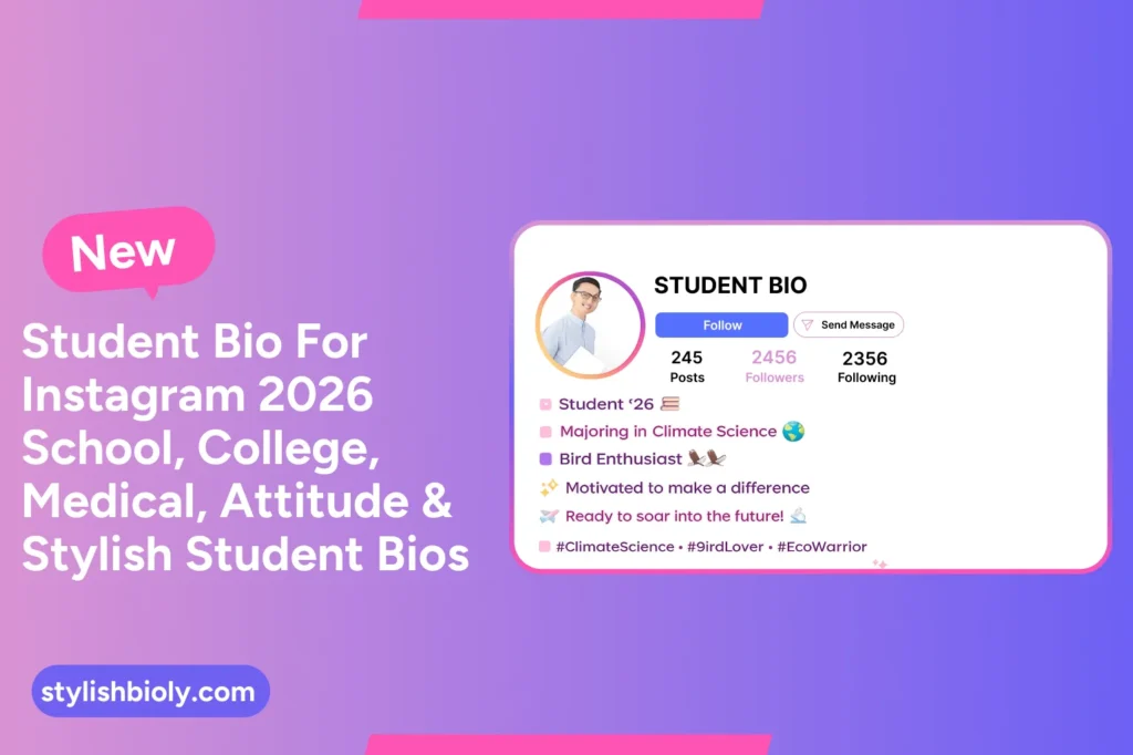 Student Bio For Instagram