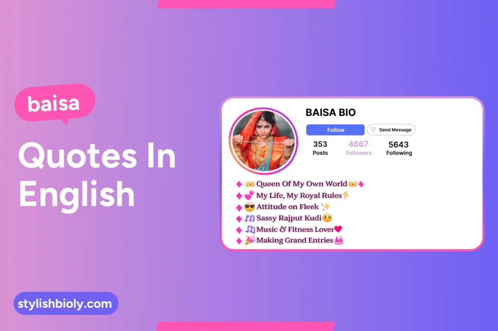 Baisa quotes in English