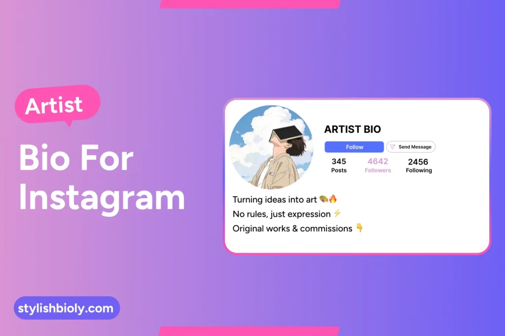 Artist Bio For Instagram