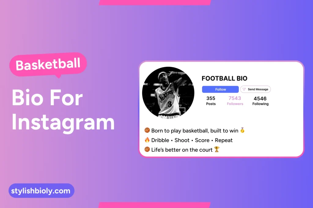 Basketball bio for Instagram