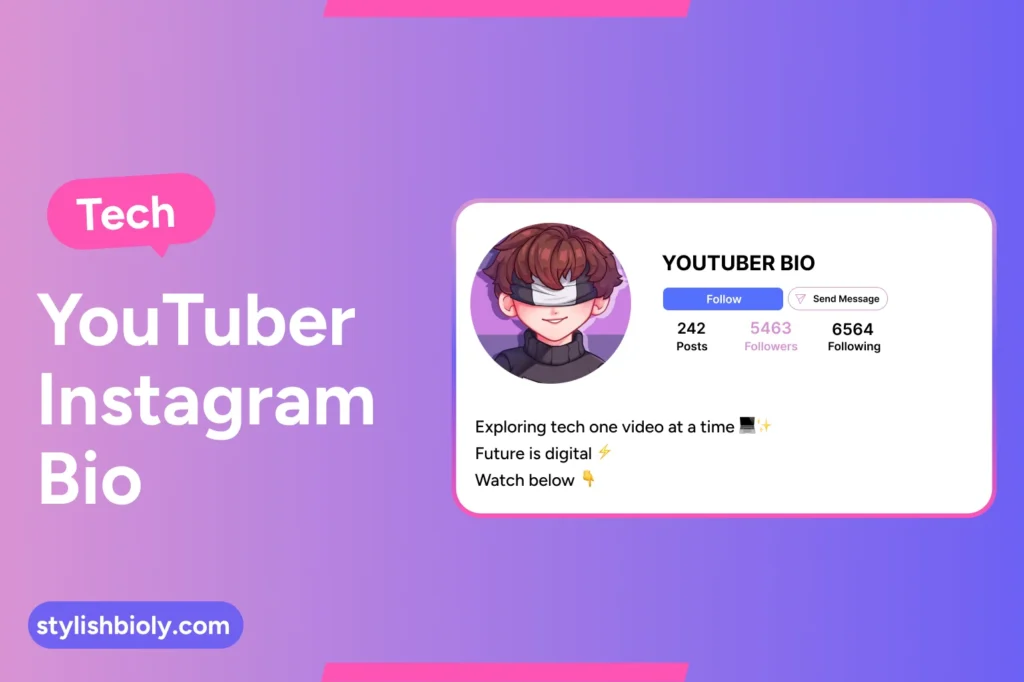 Tech YouTuber Instagram Bio